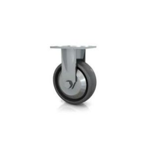Darcor 31-406R-PSE 6 Inch X 2 Inch Solid Elastomer Rubber Wheel Rigid Caster 1000 LB Capacity