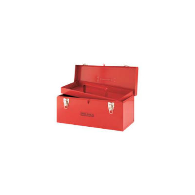 Gray Tools Tool Box, 7-1/8 D x 19 W x 7-1/2 H, Red (9109)