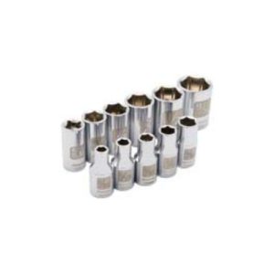 Dynamic D004000 1/4 Inch Drive 11 Piece 6 Point Standard SAE Socket Set