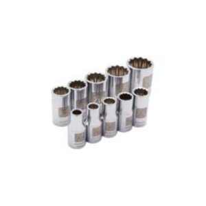 Dynamic D004007 1/4 Inch Drive 10 Piece 12 Point Standard SAE Socket Set