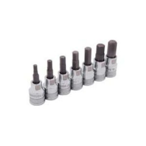 Dynamic D010016 3/8 Inch Drive 7 Piece Hex Head Standard Chrome Metric Socket Set