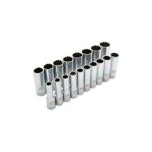 Dynamic D018007 1/2 Inch Drive 18 Piece 12 Point Deep Metric Socket Set
