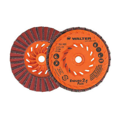 Walter 15-I 453 4 1/2 X 5/8-11 Enduro Flex 2-In-1 Surface Finishing Flap  Disc