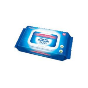 FSW50 Fustin 75% Alcohol Sanitizing Hand and Surface Wet Wipes 6 Inch X7 Inch 50/Pk