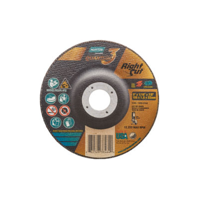 Norton Quantum3 Right Cut 4 1/2 X 1/16 X 7/8 Ceramic Grain Cut Off Wheel Depressed Center Type 27 66252838456
