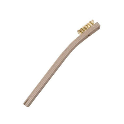 Small Brass Cleaning Brush with Wooden Handle