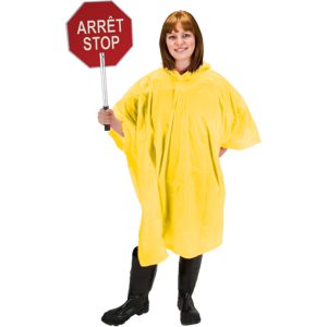 Yellow PVC Rain Poncho - One Size