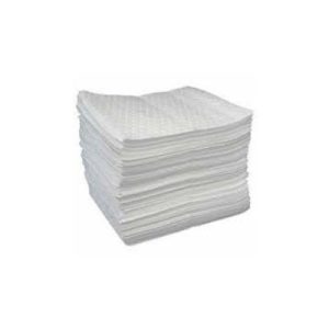 15 Inch X 18 Inch Light Weight Oil Only White Absorbent Pads 200 Per Case