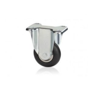 Darcor 12-25R-XD 5 Inch X 1 Inch Neoprene Wheel Rigid Caster 125 LB Capacity