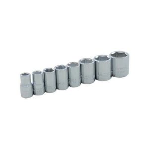 Gray 15008 1/4 Inch Drive 8 Piece 6 Point Standard Chrome SAE Socket Set