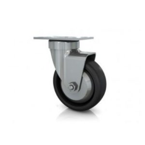 Darcor 1665R-XSR 5 Inch X 1 3/8 Inch Super Roll Neoprene Wheel Rigid Caster 325 LB Capacity