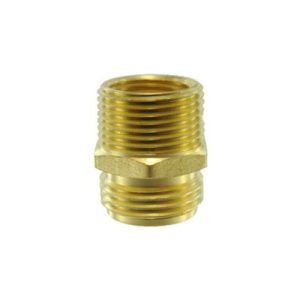 1/2 NPT Brass Male Pipe Coupling to Male Water Hose Connector