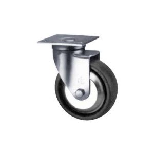 Darcor 31-403-PSE 3 Inch X 2 Inch Solid Elastomer Rubber Wheel Swivel Caster 900 LB Capacity