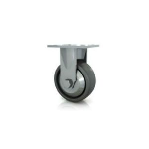 Darcor 31-403R-PSE 3 Inch X 2 Inch Solid Elastomer Rubber Wheel Rigid Caster 900 LB Capacity