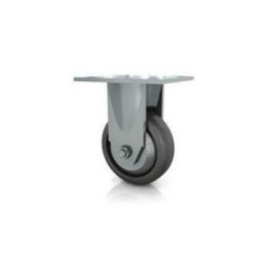 Darcor 31-73R-PSE 3 Inch X 1-3/8" Solid Elastomer Rubber Wheel Rigid Caster 500 LB Capacity