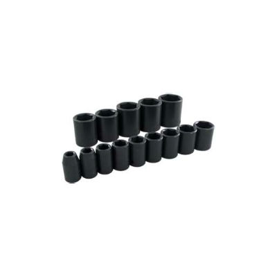 Gray 35064 1/2 Inch Drive 14 Piece 6 Point Standard Impact SAE Socket Set