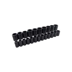 Gray 39023 1/2 Inch Drive 23 Piece 6 Point Standard Power Impact Metric Socket Set