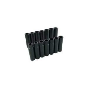Gray 39214 1/2 Inch Drive 14 Piece 6 Point Deep Power Impact Metric Socket Set