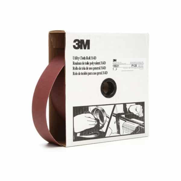 3M 314D AB19821 2X50YD 120 Grit Cloth Shop Sand Paper Roll 7000118541 - Image 2