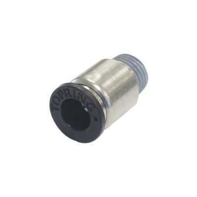 Topring 46.043 6mm OD X 1/4 BSPT Male Pipe Maxfit Polymer Push-to-Connect Hexagonal Hole Connector