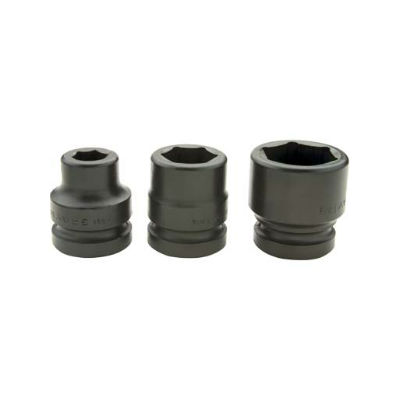Gray 7-670 1 Inch Drive 6 Point 2 3/16 Inch Black Impact Socket
