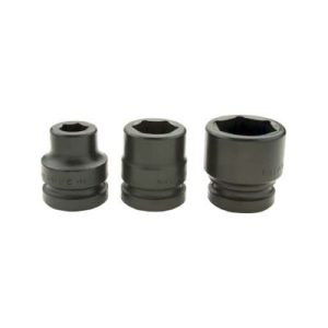 Gray 7-684 1 Inch Drive 6 Point 2 5/8 Inch Black Impact Socket