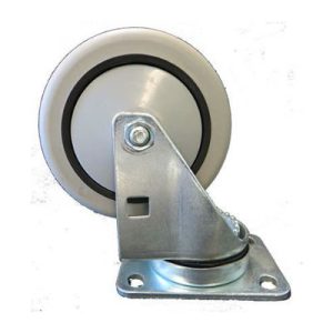 Faultless 893-3-TB 3 Inch Dyna-Tred TPR Thermoplastic Rubber Wheel Swivel Casters With Lock Brake 180Lb