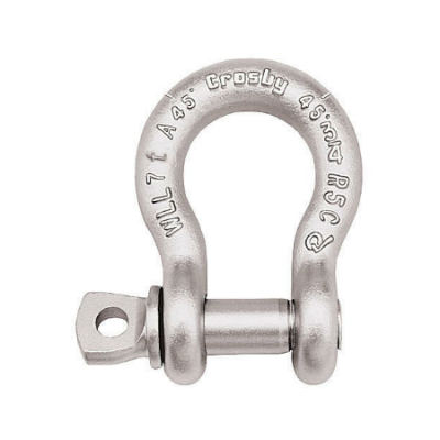 Crosby G-209A 1 1/8 Forged Alloy Screw Pin Anchor Shackle 15 Ton