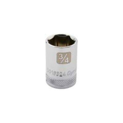 Dynamic D015424 1/2 Inch Drive 3/4 12 Point Chrome Socket