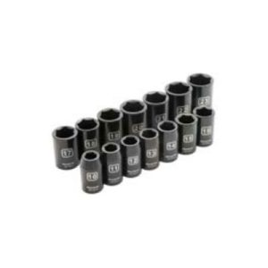 Dynamic D018023 1/2 Inch Drive 14 Piece 6 Point Standard Impact Metric Socket Set