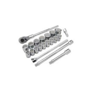 Dynamic D023000 3/4 Inch Drive 21 Piece 12 Point Standard SAE Socket Set