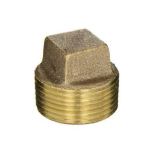 1/8 Brass Male NPT Pipe Plug Square Head