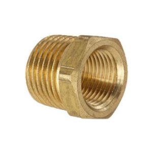 3/8 Male NPT X 1/4 Female NPT Brass Pipe Hex Bushing