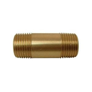 3/8X3 Female NPT Brass Pipe Nipple