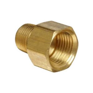 1/4 Female NPT X 1/8 Male NPT Brass Pipe Adapter