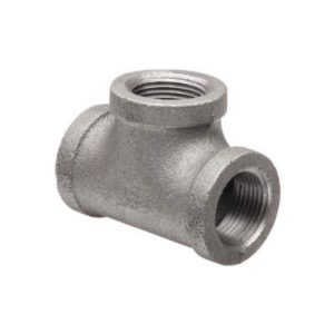 1 NPT Female Pipe Tee Black Malleable 150 Lb Schedule 40
