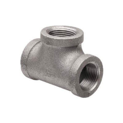 1 NPT Female Pipe Tee Black Malleable 150 Lb Schedule 40