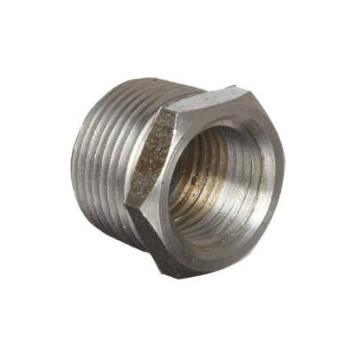 3/4 X 1/2 NPT Male to Female Pipe Hex Bushing Black Malleable 150 Lb Schedule 40