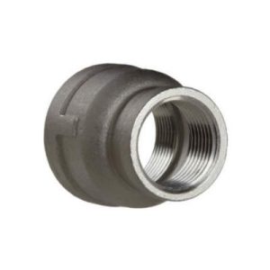 1/2 X 3/8 NPT Female Pipe Reducing Coupling Black Malleable Schedule 40 150 Lb