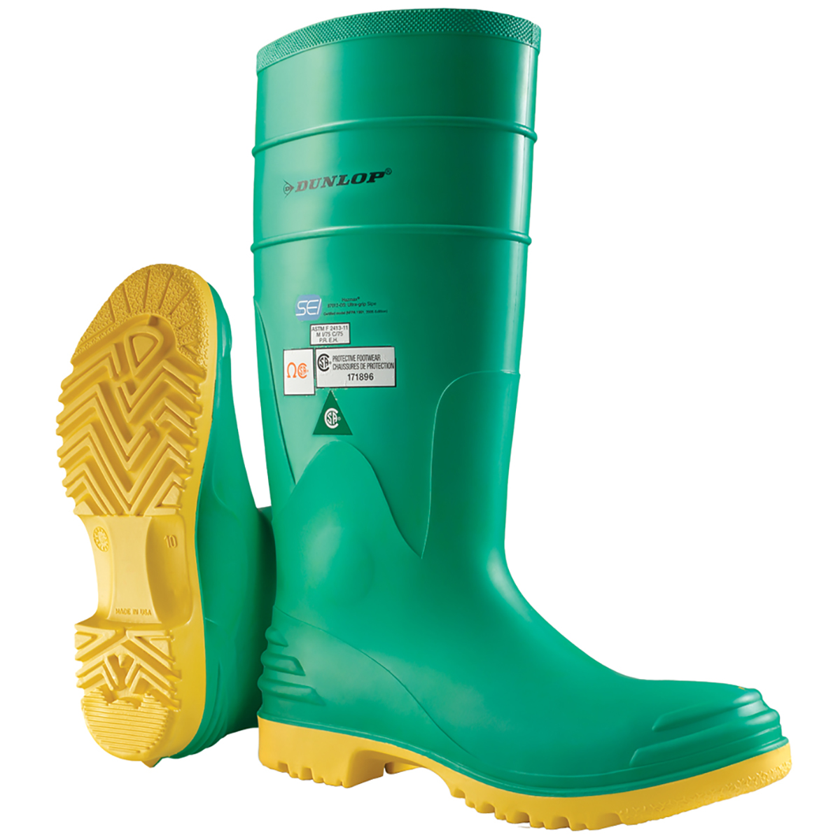 Dunlop rubber clearance steel toe boots