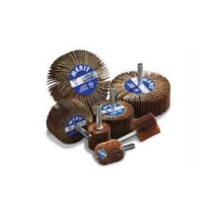 Norton Merit 2 1/2 X 1 1/2 X 1/4 60 Grit Ceramic Alumina Mounted Flap Wheel 08834137420