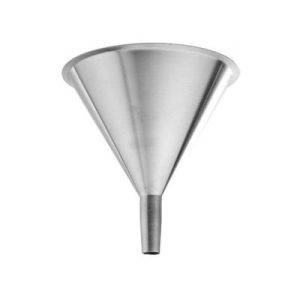 1/2 Gallon Tin Strainer Funnel With Built In Screen