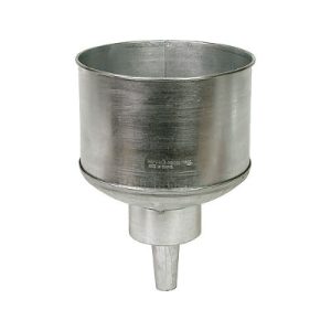 2 Gallon Galvanized Steel Non Tilt Tractor Funnel