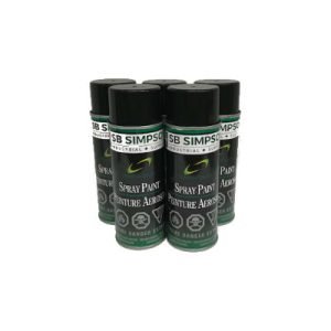 SB Simpson E117 Gloss Black Paint 340 Gram Aerosol Spray
