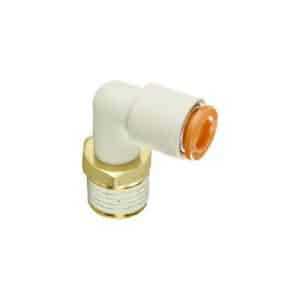 SMC KQ2L08-03AS Push-To-Connect Male Elbow 8mm OD Tube X 3/8 Male Rc(PT)