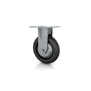 Darcor 31-76R-XD 6 Inch X 1-5/8" Neoprene Wheel Rigid Caster 300 LB Capacity
