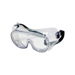 Chemical Splash Clear Lens Safety Goggles With Rubber Strap & Indirect Ventilation