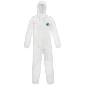 Lakeland Micro Max NS CNS428-4X 4X-Large White Microporous Hooded Coveralls