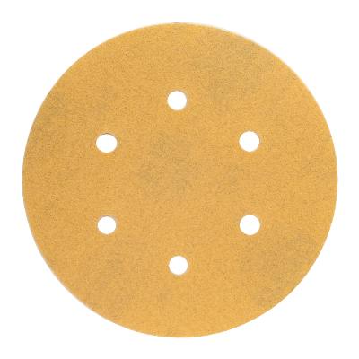 Norton Gold Reserve A296 6 X NH 320 Grit No-Fil Aluminum Oxide Hook & Loop 6 Hole Vacuum Paper Disc 50/Pk 66623334793