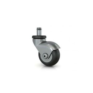 Darcor LB-E2-XD 2 Inch X 1 Inch Neoprene Swivel Wheel Office Chair Caster 75 LB Capacity